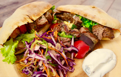 Lamb Donner Kebab In Pitta